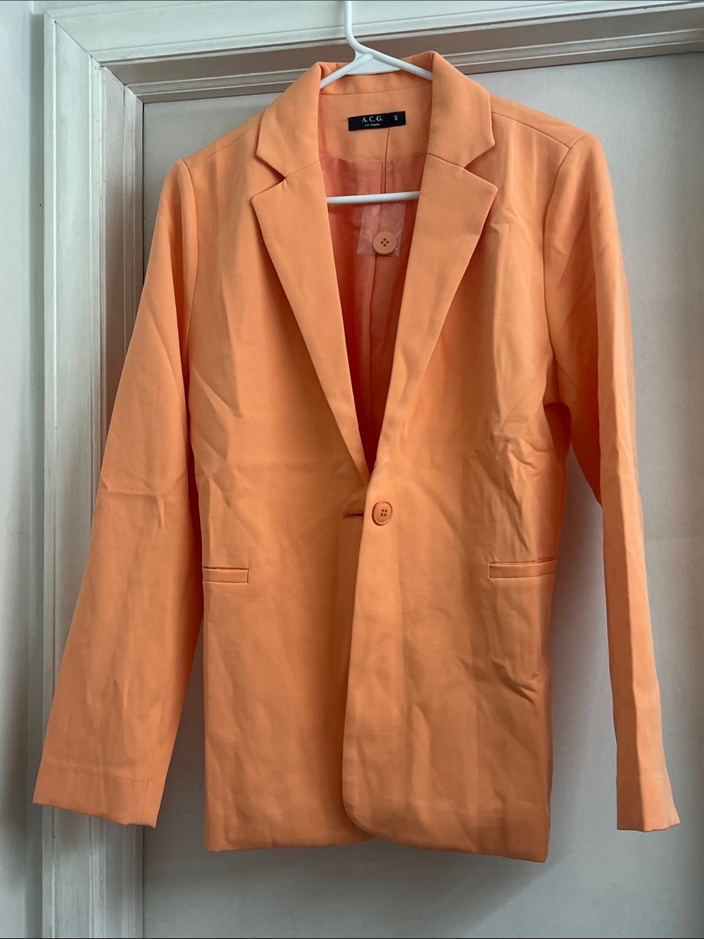 Peach color Women's Tailored Blazer